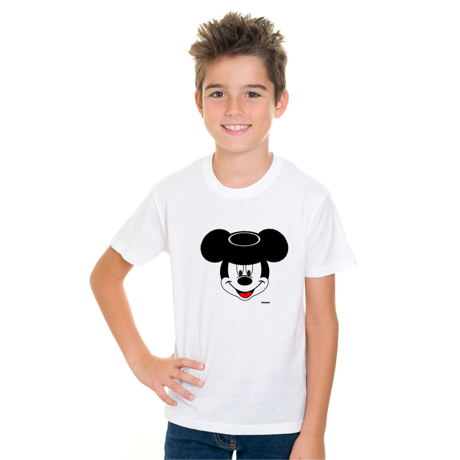 CAMISETA TAURINA INFANTIL NIÑOS MICKEY MOUSE TORERO
