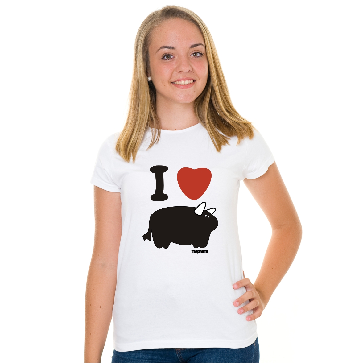 CAMISETAS TAURINAS CHICA I LOVE TORO