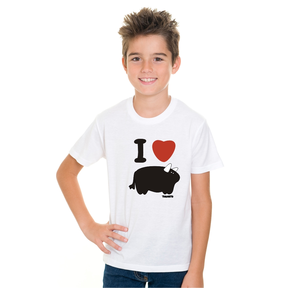 CAMISETAS TAURINAS INFANTIL I LOVE TORO 1