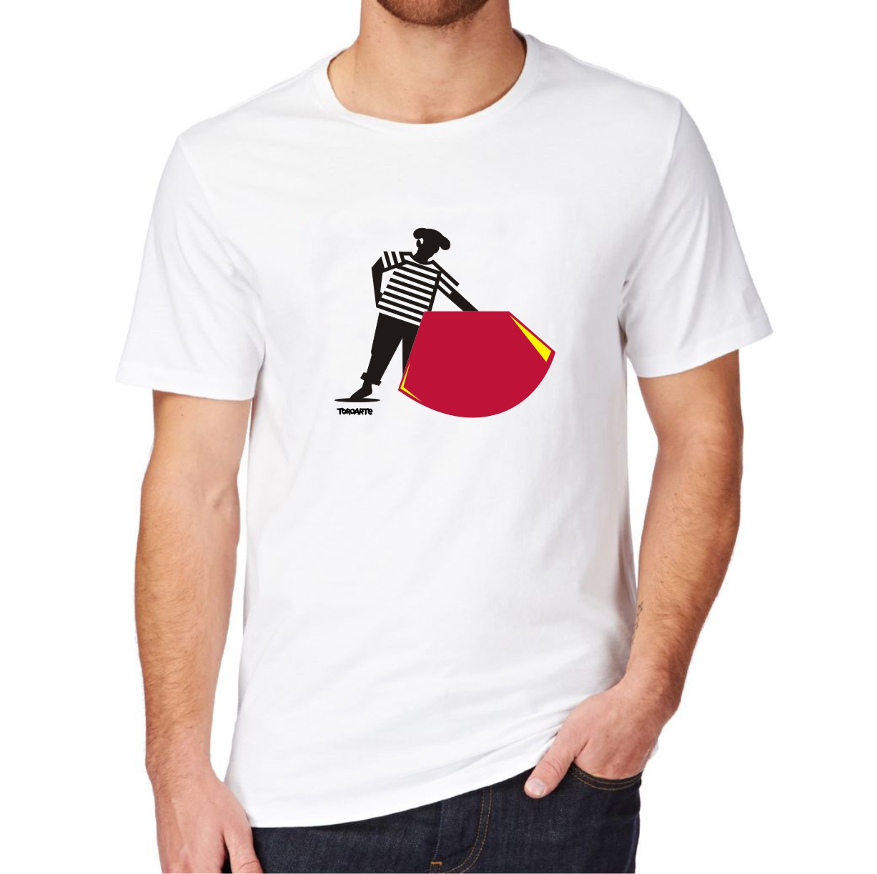 CAMISETAS TAURINAS PICASSO TOREANDO CON MULETA 3