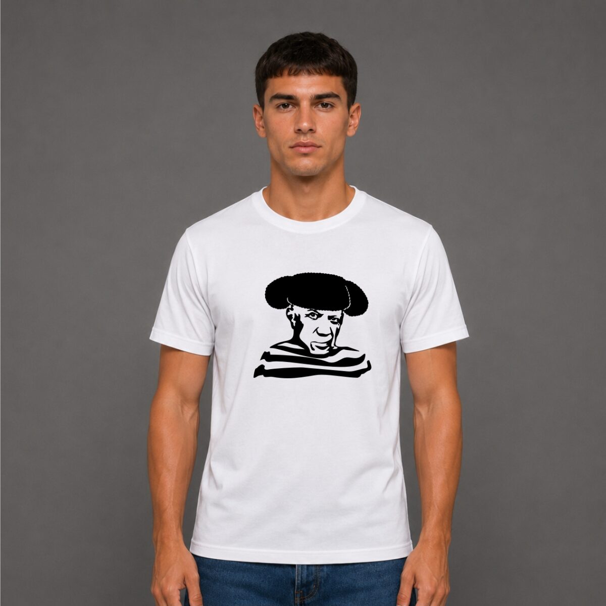 PICASSO CON MONTERA TORERO CAMISETA TAURINA 2