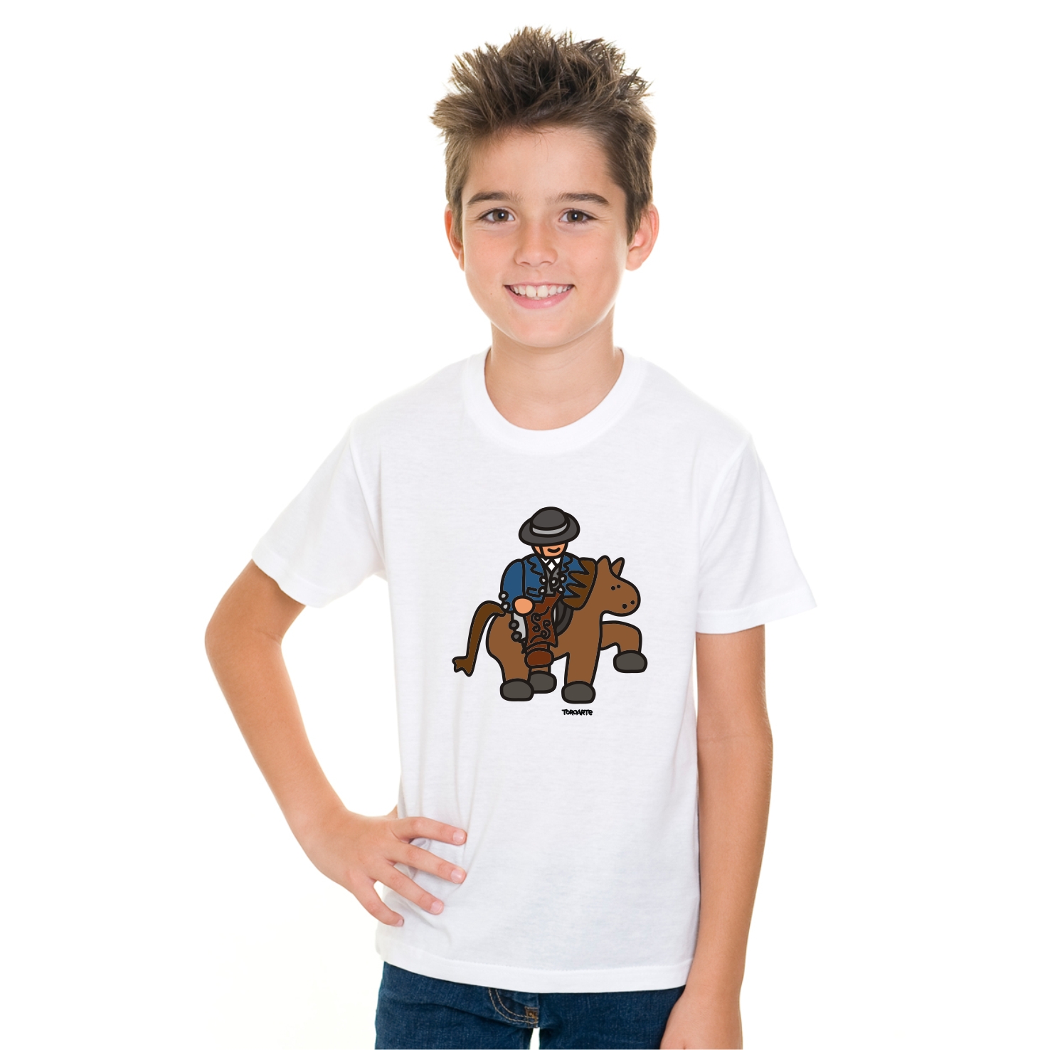 camisetas tarurinas rejoneador toros niño